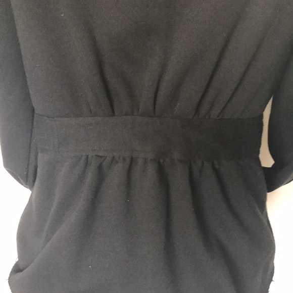 Blanc Noir black fleece zip up jacket - Picture 5 of 7